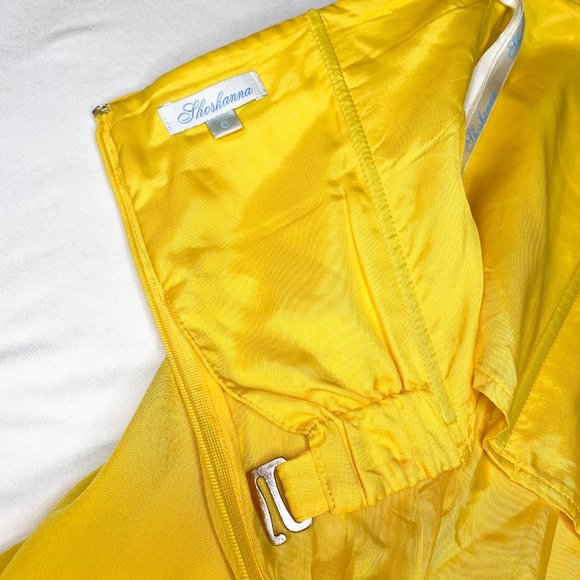 Shoshanna Strapless Silk Dress with Eyelet Detail - Picture 12 of 14